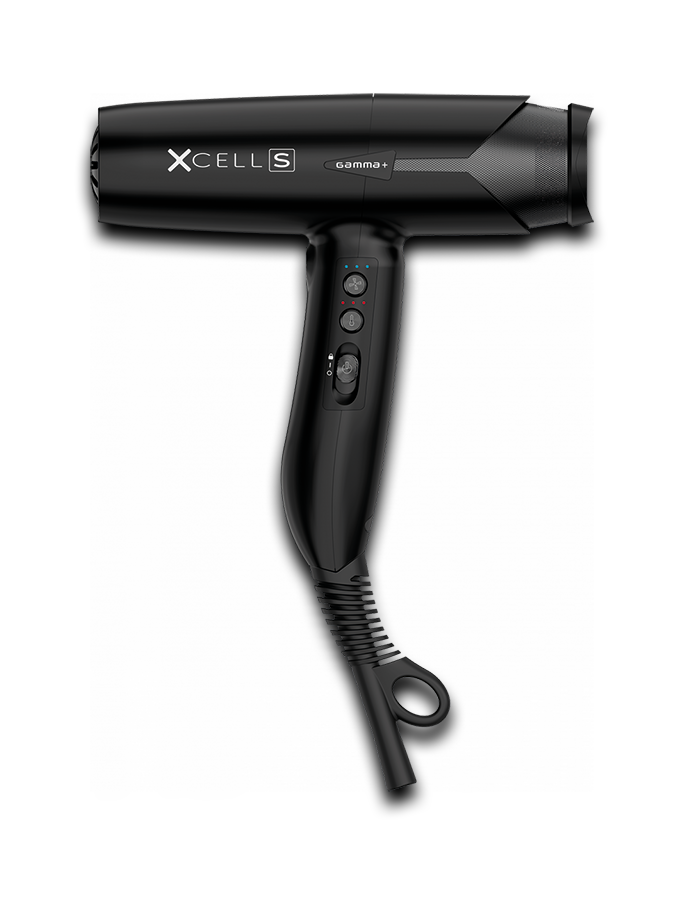 GAMMA+ XCELL S MATT BLACK Ultraleichter Haartrockner mit digitalem Motor und Ionentechnologie