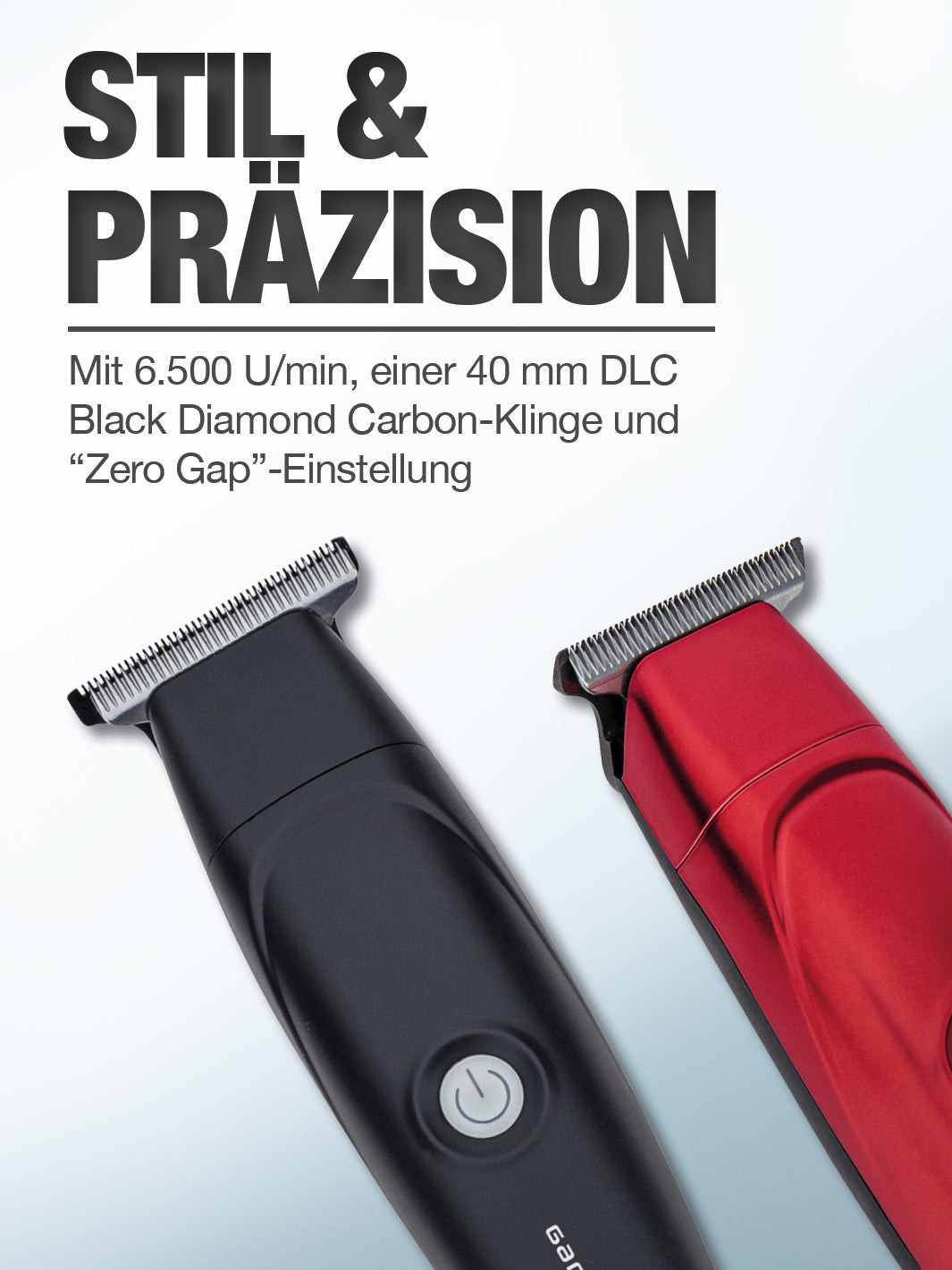 Gamma+ Absolute Hitter Professioneller Präzisions-Trimmer mit Rotationsmotor