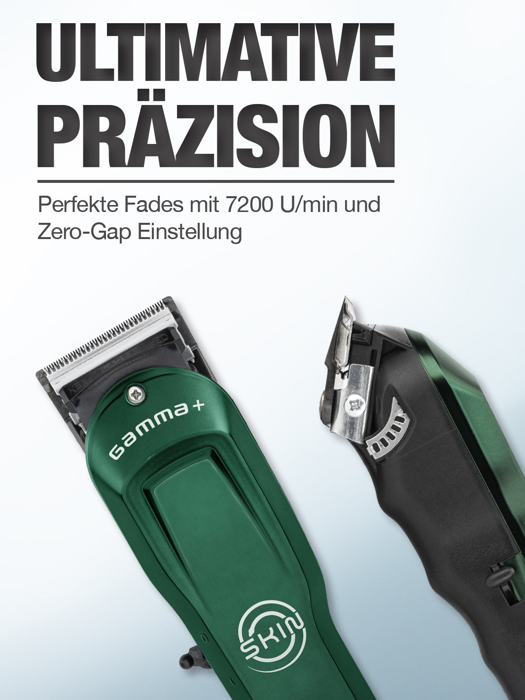 Gamma+ Skin Clipper Professioneller Balding Clipper mit superstarkem Motor