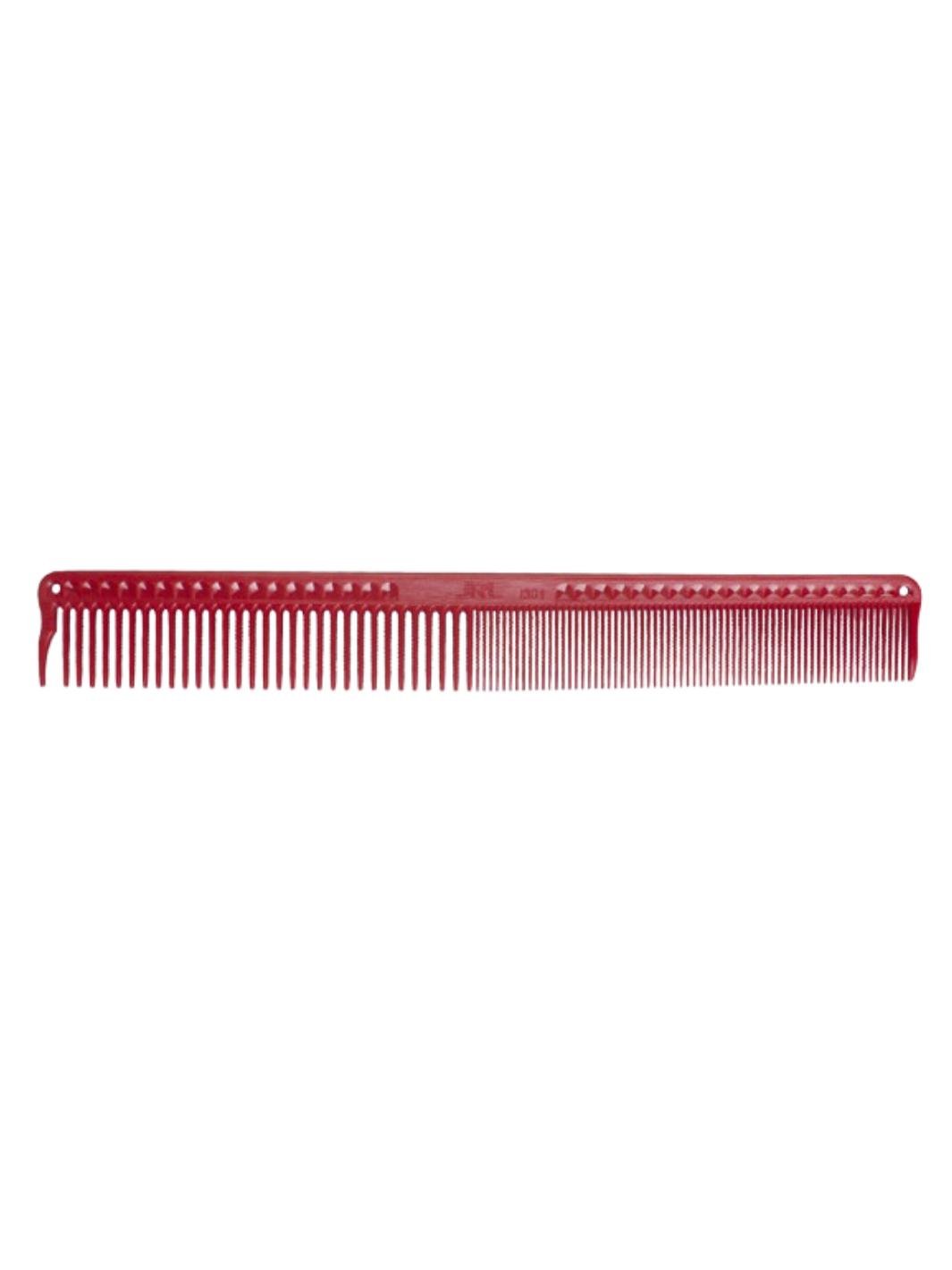 Roter JRL Schneidekamm 7 Zoll mit präzisen Zähnen, verfügbar bei Phullcutz für professionelles Hairstyling.