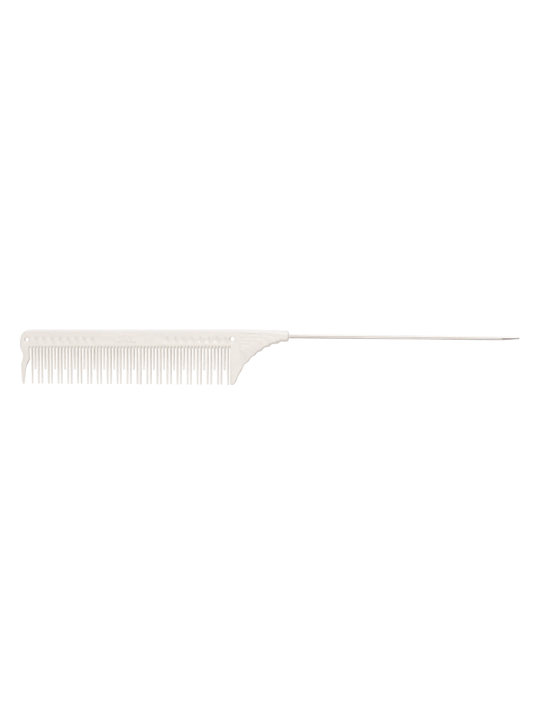 JRL J103 Toupier Nadelstielkamm 8.8" in Weiß, erhältlich bei Phullcutz. Ideal für präzises Toupieren und voluminöse Frisuren. Perfekt für professionelle und kreative Haarstylings.