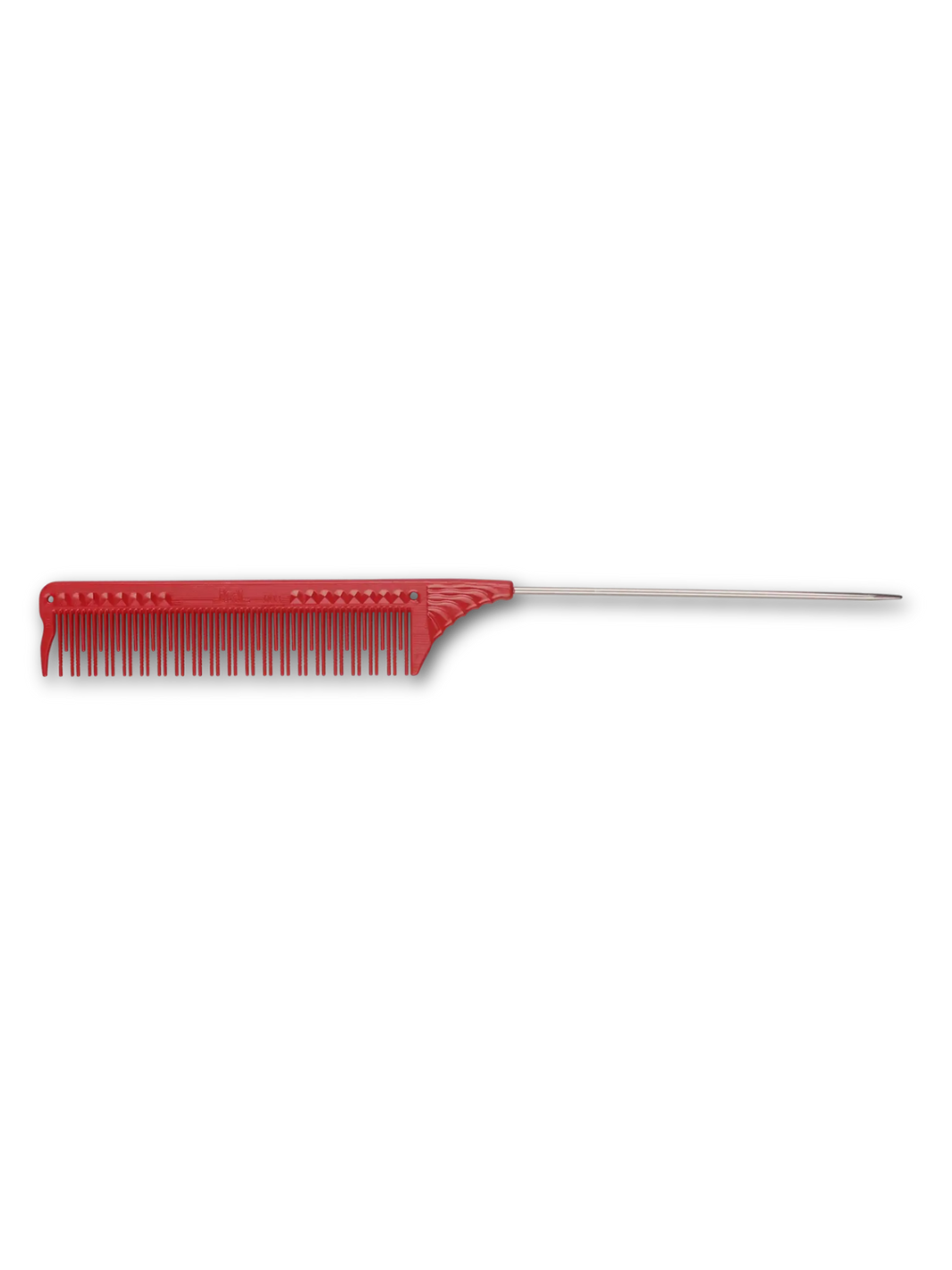 JRL J103 Toupier Nadelstielkamm 8.8" in Rot, erhältlich bei Phullcutz. Ideal für präzises Toupieren und voluminöse Frisuren. Perfekt für professionelle und kreative Haarstylings.