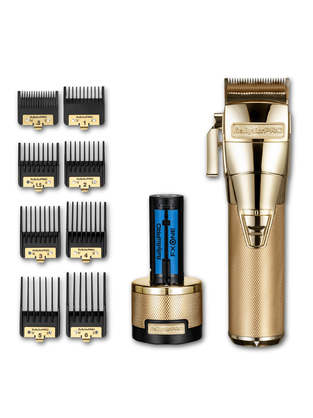 Professioneller BaByliss FXONE Clipper Gold Haarschneider für präzise Fades und Übergänge, erhältlich bei Phullcutz.