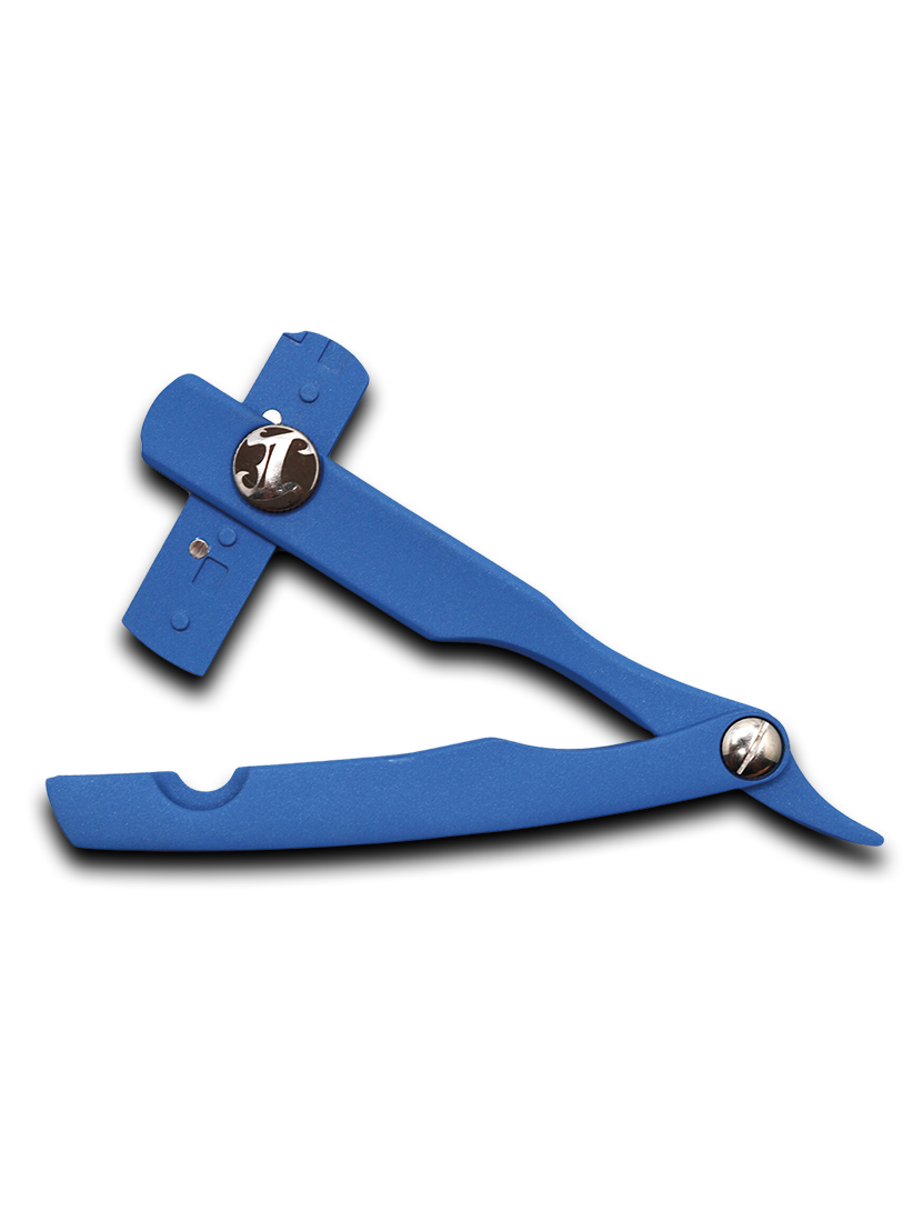 Irving Barber Company Rasiermesser mit Cerakote-Beschichtung Blau