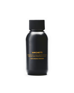Amighetti Dust Styling Powder 20 g, schwarze Flasche mit goldener Schrift