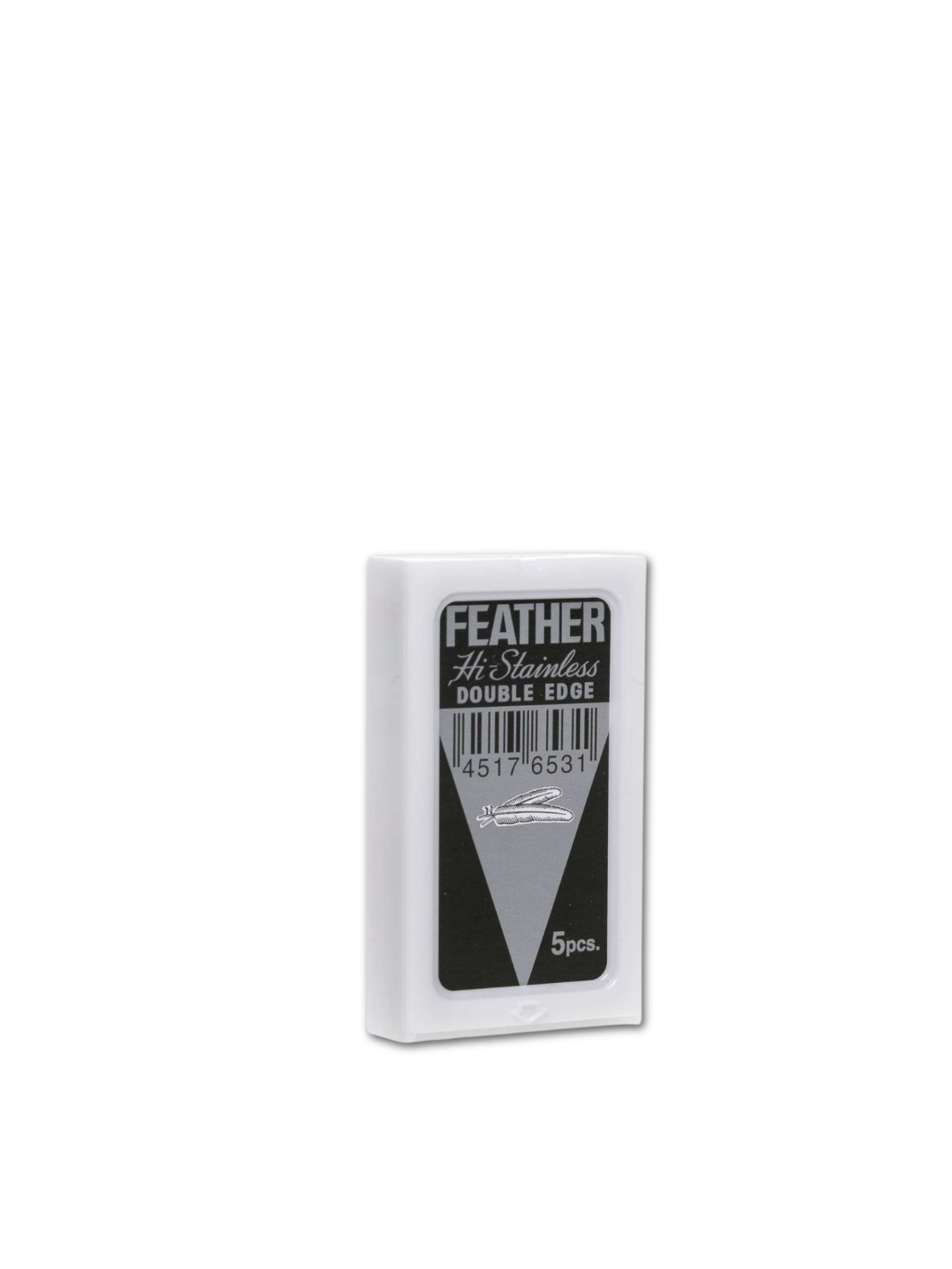 5er Set Feather Hi-Stainless Double Edge Rasierklingen, Premium-Barbierqualität für eine glatte Rasur, erhältlich bei Phullcutz.