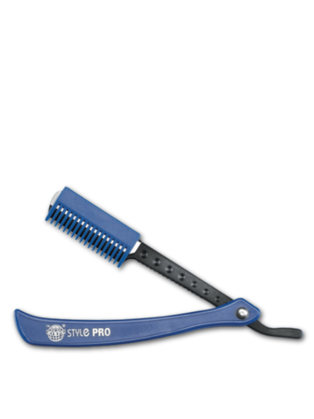 Das Kiepe Pro Rasiermesser Style Pro Blau, erhältlich bei Phullcutz, ideal für präzise Bart- und Nackenrasuren sowie Ausdünnen von Haaren.