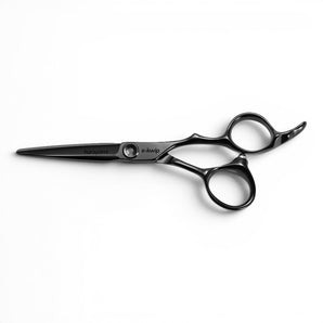 Phullcutz e-kwip Kurayami KY 60 Haarschere aus Japanstahl mit schwarzer Titanbeschichtung und ergonomischem 3D-Griff