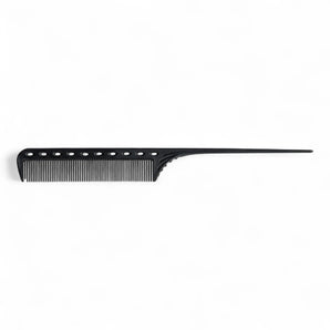 Phullcutz Y.S. Park Carbon Stielkamm Nr.101 schwarz mit feinen Zähnen und langem Stiel für präzise Schnitttrennungen und…