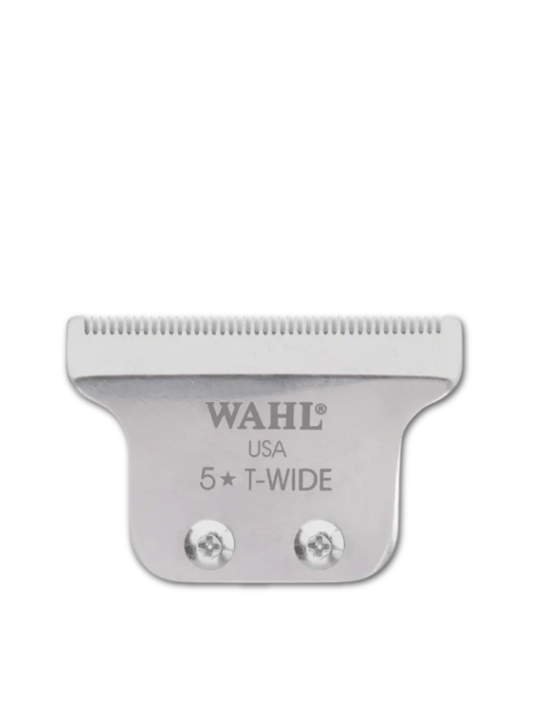 Wahl Professional Detailer T-Wide Blade aus rostfreiem Stahl mit selbstschärfender Klinge, erhältlich bei Phullcutz.