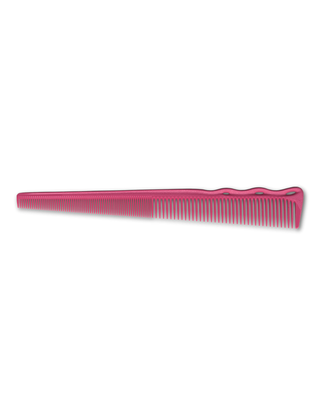 Y.S. Park Schneidekamm Nr.234 pink, erhältlich bei Phullcutz, ideal für präzise Haarschnitte, hitzeresistent bis 220 °C, flexibler Griff, vielseitige konische Zahnung.